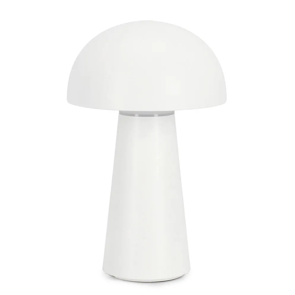 Lampe champignon tactile LED blanc h23cm - Idrial