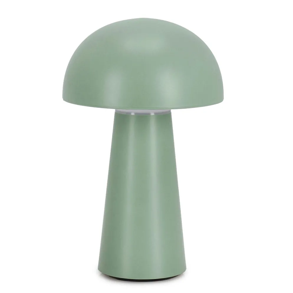 Lampe champignon tactile LED vert h23cm - Idrial