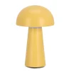 Lampe champignon tactile LED jaune h23cm - Idrial