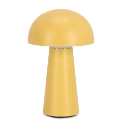 Lampe champignon tactile LED jaune h23cm - Idrial