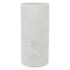 Lampe cylindre en porcelaine blanc h24cm E14 - Rosace