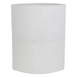 Lampe cylindre en porcelaine blanc h28cm E14 - Lycias