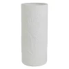 Lampe cylindre en porcelaine blanc h28cm E14 - Nomadea