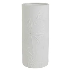 Lampe cylindre en porcelaine blanc h28cm E14 - Nomadea