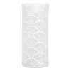 Lampe cylindre en porcelaine blanc h28cm E14 - Mandarin