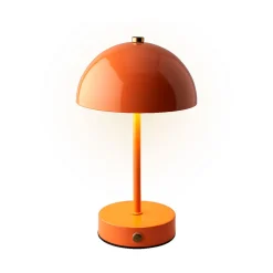 Lampe de table LED rechargeable en métal terracotta h25cm