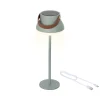 Lampe de table solaire menthe h37cm