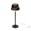 Lampe de table solaire noir h37cm