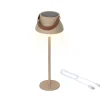 Lampe de table solaire sable h37cm