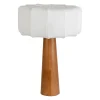 Lampe en coton et hévéa h50cm E27 - Boise