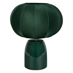 Lampe en céramique émeraude h26cm E14 - Lumi