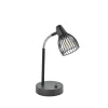 Lampe en métal filaire noir h37cm E14