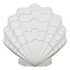 Lampe en porcelaine blanc h21.5cm - Coquillage