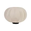 Lampe en sapin et coton beige h25cm E27 - Klosen