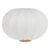 Lampe en sapin et coton écru h29cm E27 - Aurore