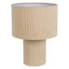Lampe en velours côtelé écru h41cm E27 - Element