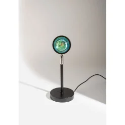 Lampe LED coucher de soleil noir h26cm