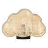 Lampe nuage en bambou et fer h16.5cm - Songes