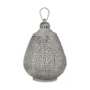 Lanterne orient grise en fer et verre