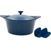 L'incroyable Cocotte myrtille d24cm avec poignée en métal
