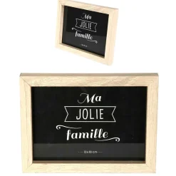 Lot de 8 cadres photo naturel et noir