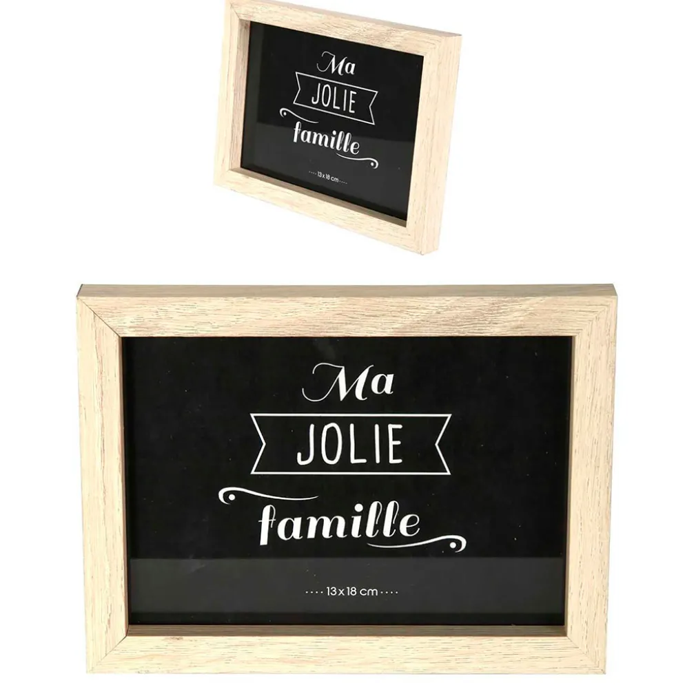 Lot de 8 cadres photo naturel et noir