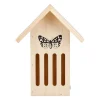 Maison à papillon en pin H23cm