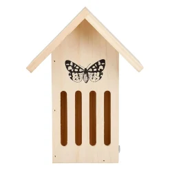 Maison à papillon en pin H23cm
