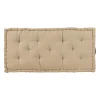 Matelas capitonné chambray beige en coton