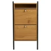 Meuble à chaussures en bois 2 portes h118cm - Bran