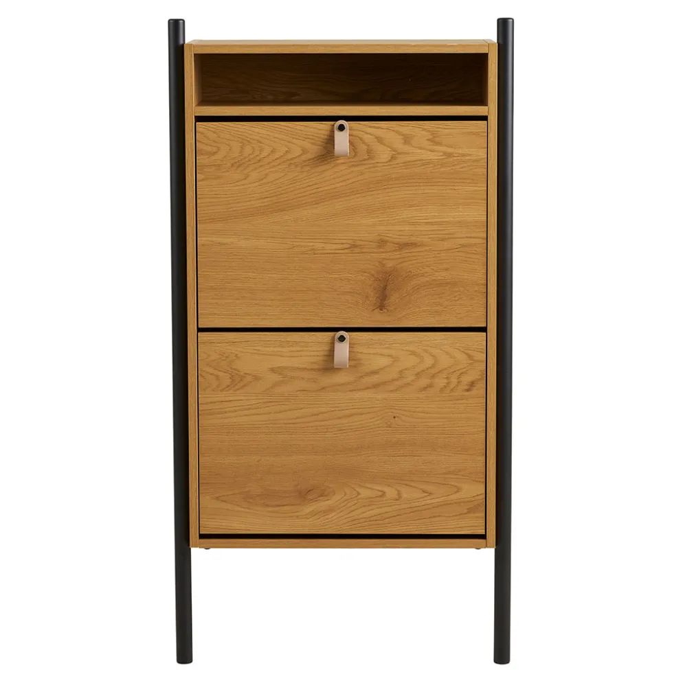 Meuble à chaussures en bois 2 portes h118cm - Bran