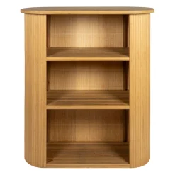 Meuble bar en bambou et sapin naturel h113cm - Saori