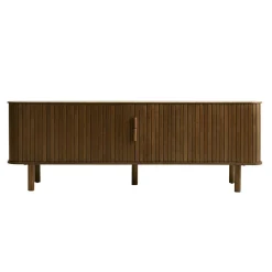Meuble tv en placage chêne foncé L160cm - Cavo