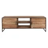 Meuble TV industriel en acacia et fer L175cm - Factory