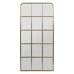 Miroir atelier en fer doré h127cm - Parc