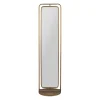 Miroir en fer et panneau de bois h169cm - Aziru