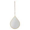 Miroir goute en fer doré 26.5x37cm - Ornalise