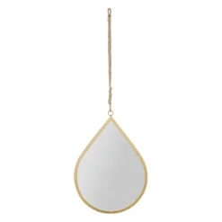 Miroir goute en fer doré 26.5x37cm - Ornalise