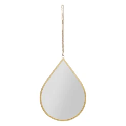 Miroir goute en fer doré 32x46cm - Ornalise