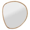 Miroir irrégulier en bois de manguier naturel 93x97cm -hervea