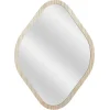Miroir losange en bois clair 44x60cm - Elio
