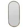 Miroir ovale en fer 35.5x89.5cm - Aziru