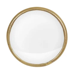 Miroir rond convexe en laiton doré d14.5cm - Edman