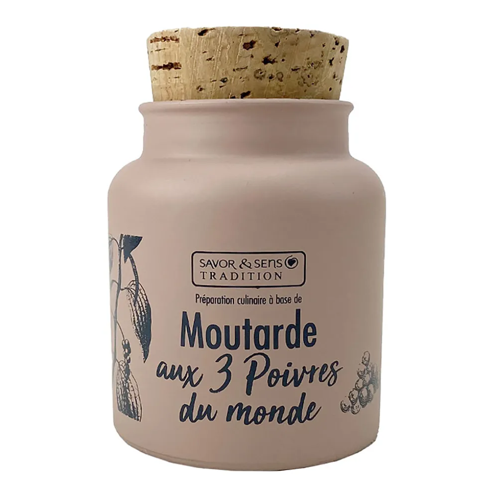 Moutarde aux 3 poivres sauvages 130ml
