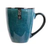 Mug 30cl en grès bleu - du temps