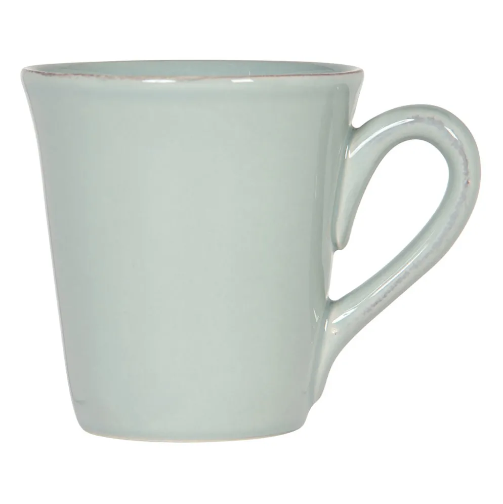 Mug en faïence vert d'eau 50cl - campagne