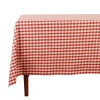 Nappe rectangulaire campagne rouge en coton