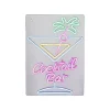 Néon LED décoratif "Cocktail bar" multicolore 30x42cm