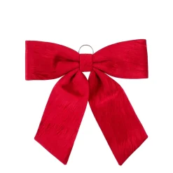 Nœud décoratif en tissu rouge L63cm