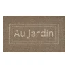 Paillasson "au jardin" en coco naturel 73x43cm - Au Jardin